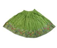 Beautiful Green Elephant Print Gopi Dress, Perfect For Festivals, Garba & Dandiya Nights