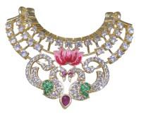 Peacock AD mala for laddo gopal , radhakrishna in green 