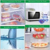 Silicone Stretch Lids Reusable Bowl Covers Pack of 6