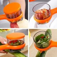 2-in-1 Vegetable Peeler with Container | Plastic Kitchen Peeler | Fruit & Vegetable Peeling Tool