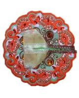Auspicious Bal Gopal Dress With Golden Bead & Stone Embellishments