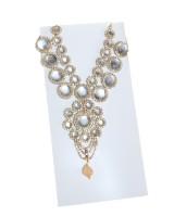 Long mala for radhakrishna in multi, white