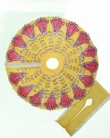 Bright Yellow Laddu Gopal Dress with Red Floral Embroidery and Diamond Stones