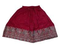 Heavy Thread Embroidered Gopi Dress in Magenta & Navy Blue | Festival Lehenga Choli