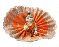 Laddo gopal dress for winter in  yellow and orange