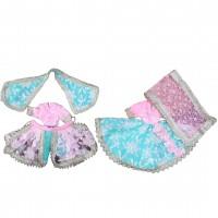 Radhakrishna Dress in blue pink combination 