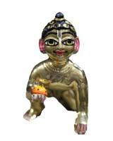 Laddo gopal in asth dhatu with normal shringar