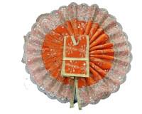 Laddo gopal dress for winter in  yellow and orange