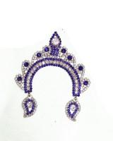 Metal chandrika for radha rani made with stone