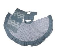 Double Share Printed Gopi Dress with Full flayers, Ghum Ghumeli Gopi Dress