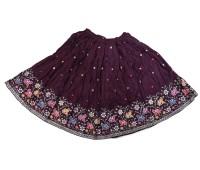 Beautiful Wine Elephant Print Gopi Dress, Perfect For Festivals, Garba & Dandiya Nights