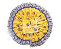 laddo gopal dress for winter in pink blue and yellow