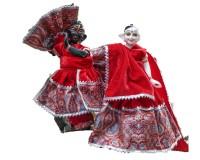 Radhakrishna dress for winters in red