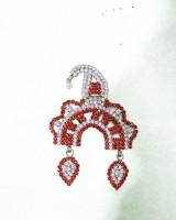 Chandrika for radha rani in red, rani