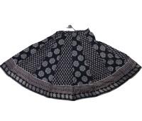 Indulekha Sakhi Ju Gopi Dress in Black Colour with full Ghum, Flared Cotton Radha Krishan Gopi dress 