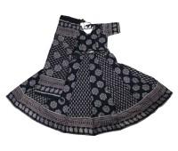 Indulekha Sakhi Ju Gopi Dress in Black Colour with full Ghum, Flared Cotton Radha Krishan Gopi dress 