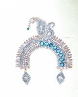 Chandrika for radha rani in blue , royal blue colour 
