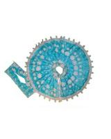 Attractive Blue Laddu Gopal Dress with Firozi Stone Detailing