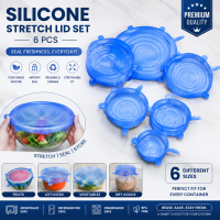 Silicone Stretch Lids Reusable Bowl Covers Pack of 6