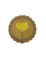 Elegant Yellow Laddu Gopal Dress with Hand Embroidery