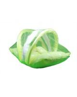 Foldable Mosquito Net Bed Green Mesh with Polka Dots