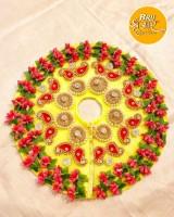 Laddu Gopal Ji Heavy Stonework Festival Special Yellow Dress