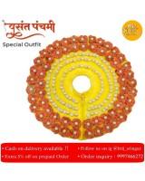 Basant Panchami Special Outfit Dress Laddu Gopal ji Designer Red Border