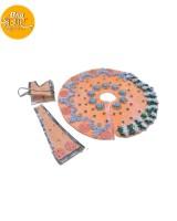 Net Fabric Stone Work Radha Krishna Lehenga Ghagra Dhoti Dress Set