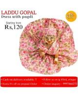 Laddu Gopal Dress with Pagdi Flower Style