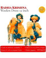 Radha Krishna Idols with Woolen Dresses