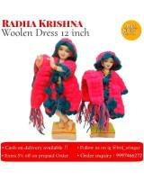 Radha Krishna Idols with Woolen Dresses