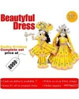 Beautiful Dresses Idols Radha Krishna Complete Set
