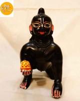 Brass Idol Black Laddu Gopal
