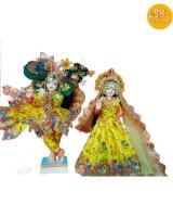 Ethnic Collection Handmade Yellow Dress for Radha Krishna Idol