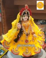 Shri Vrindavan Collection Handmade Dress for Bal Radha Idol