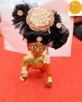 Laddu Gopal Pagdi Designer Mukut for Bal Gopal Idol