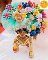 Laddu Gopal Pagdi Designer Mukut for Bal Gopal Idol