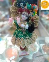 Radha Krishna Murti in Marble Dust with Shringaar
