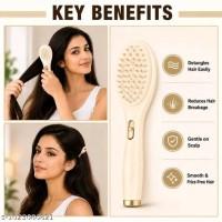 Viral Self Cleaning Hair Comb | Detangling Hair Brush for Women | Soft Bristle Scalp Massage Brush | Easy Hair Cleaning
