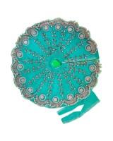 Sky Blue Handcrafted Dress for Laddu Gopal with Embroidery and Pearls