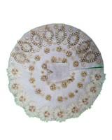 White Designer Laddu Gopal Dress with Fancy Detailing