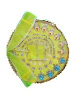 Yellow Dress for Laddu Gopal with Stone Work