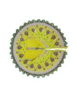Yellow Laddu Gopal Dress Embroidered Vastra with Beads