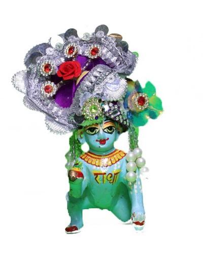 Fancy Pugree for Laddu Gopal with Beads and Flowers
