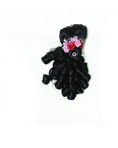 Hair For Radha Rani In Flower Work
