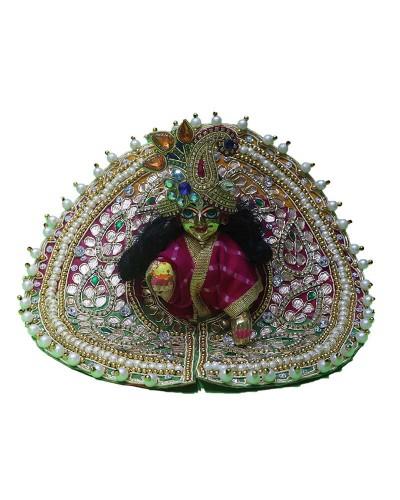 Traditional Multi-color Bal Gopal Dress Embellished Festival Attire With Pearl & Kundan Work
