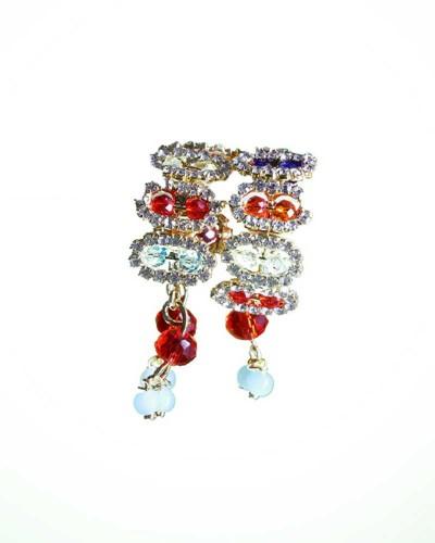 Exquisite Multi-color Stone & Crystal Deity Bracelets For Laddu Gopal And Other Idols