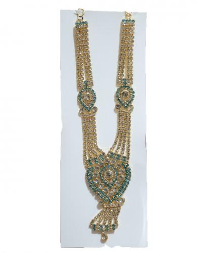 long Mala in Orange, blue, red, green