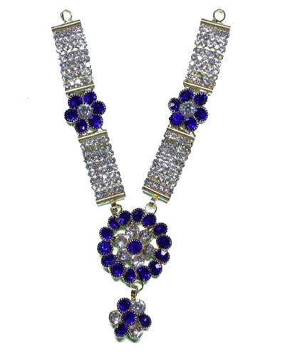Blue Stone Bar Adornment Sparkling Crystal Piece