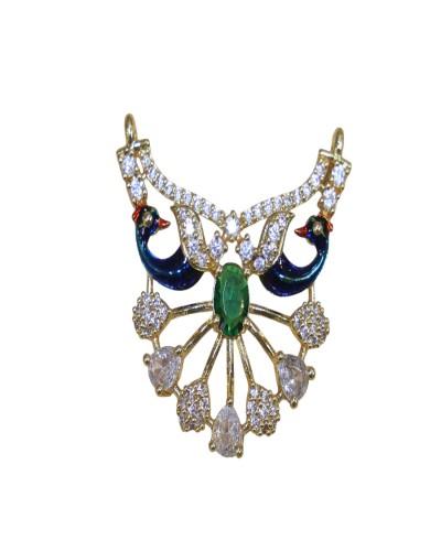 Peacock Style AD mala for  Laddu Gopal , Radhakrishna idol